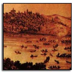 The fragment of A. Vesterfeld's painting