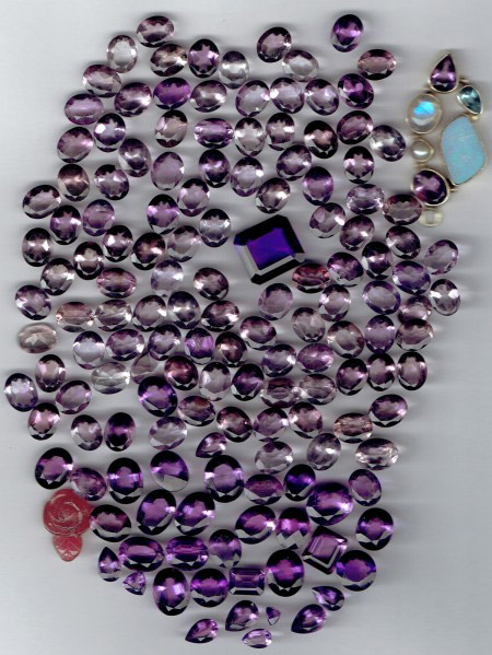 Amthysten mixed lot