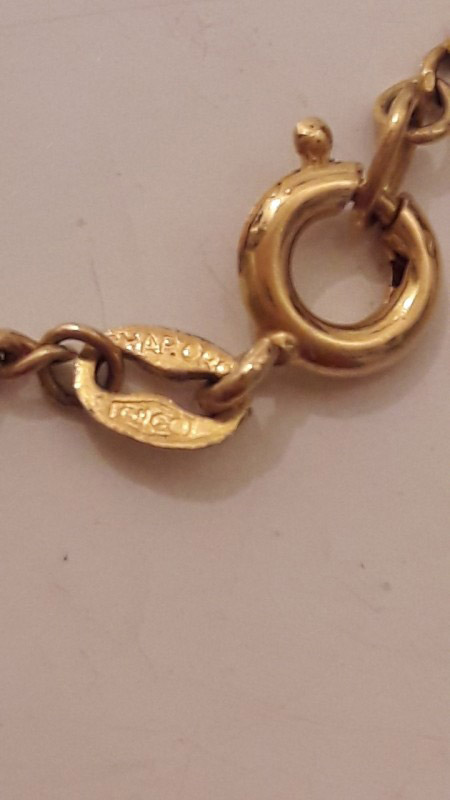 Goldkette mit Stempel aber ohne Zahl ?