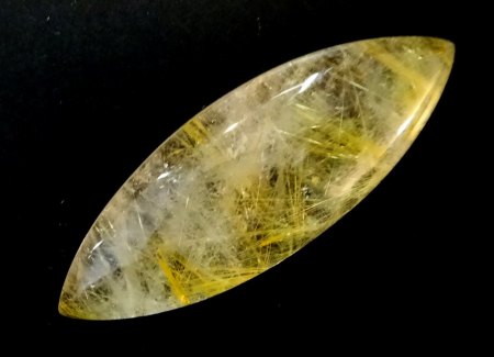 GROSSER RUTIL-QUARZ NAVETTE aus Goldschmiede zu verkaufen