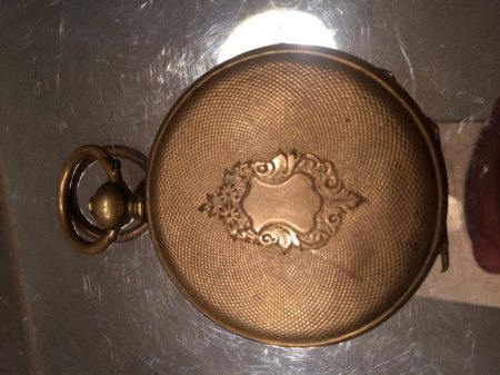 Geerbte Uhr Gold Cylindre huit rubis