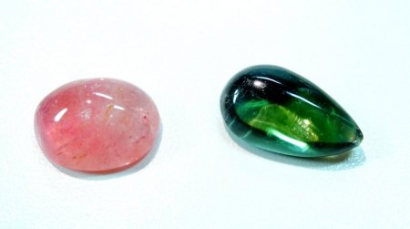 TURMALIN-TROPFEN & CABOCHON aus Goldschmiede zu verkaufen