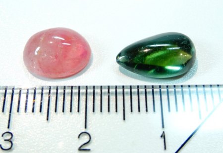TURMALIN-TROPFEN & CABOCHON aus Goldschmiede zu verkaufen