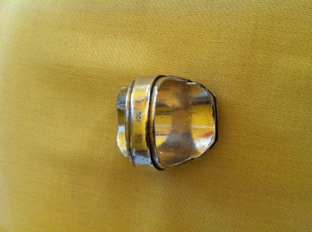 Siegelring mit Tigerauge Fresco 800 Silber Mittelalter?