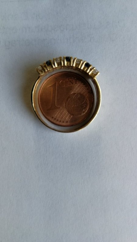 Saphir/Rubin/Smaragd/Brillianten Ring
