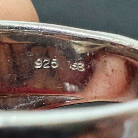 Punze bestimmen eines 925 Silber Rings