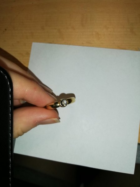 Wertschätzung eines Goldringes