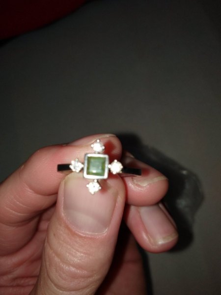 585 Weißgoldring mit Brillanten (Wert)