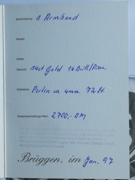 Ich biete ein Perlen-Armband