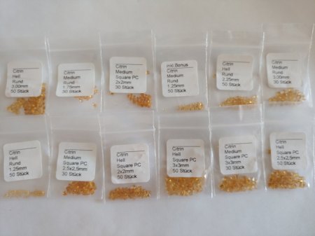 Verkaufe Citrine (Maschinenschliffe)