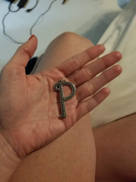 P Anhänger Silber