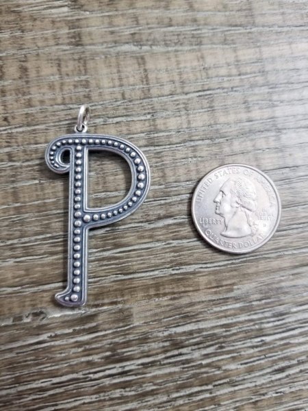 P Anhänger Silber