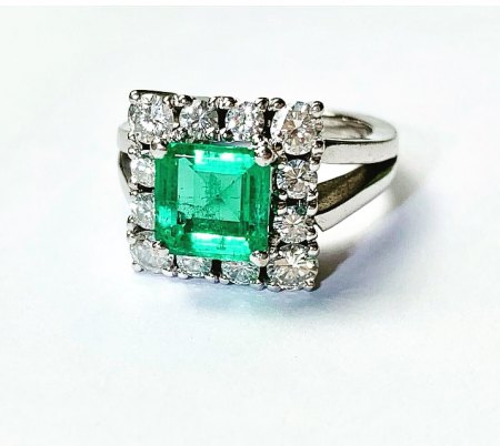 Kolumbianischer smaragd? Ring 750