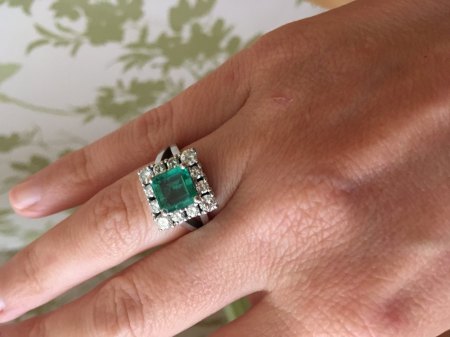 Kolumbianischer smaragd? Ring 750