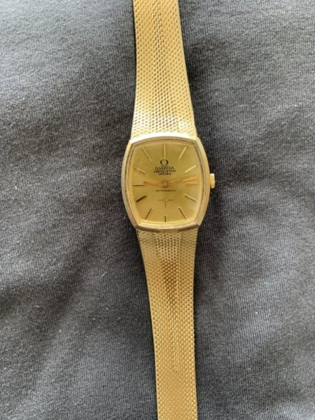 Goldene Omega Vintage 750 18k Gold echt?