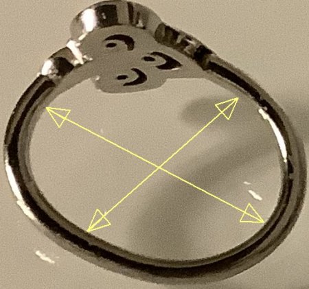 Tiffany-Platinringe verbogen