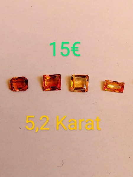 Verkaufe facettierten Citrin