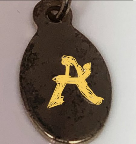 Mit einem ‚A‘ punzierter Modeschmuck. Welcher Hersteller?