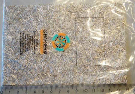 Große Fasermatte - 925 Silber - zu verkaufen