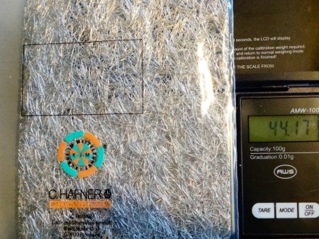 Große Fasermatte - 925 Silber - zu verkaufen