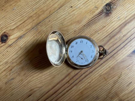 Tachenuhr mit Reichstempel