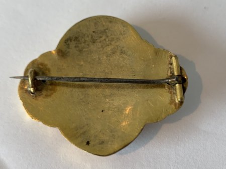 Goldene Brosche