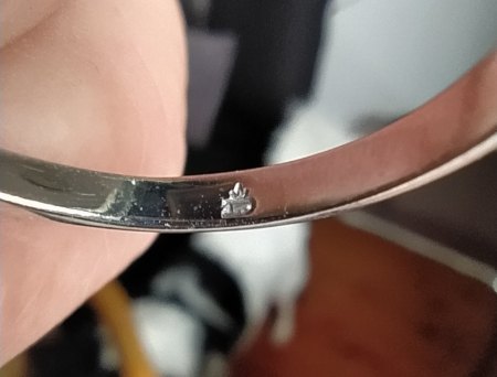 Ring, Weißgold, Saphir und Brillanten