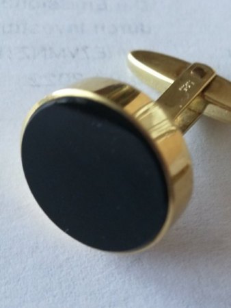 Manschettenknöpfe Gold 585...Onyx?