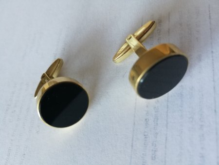 Manschettenknöpfe Gold 585...Onyx?