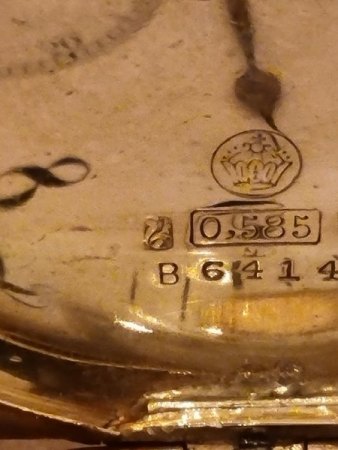 Goldene Taschenuhr 0,585 Herstellerpunzen erkennen und Wertermittlung