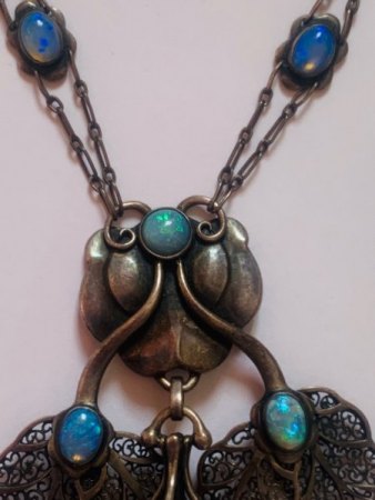 Georg Jensen Kette Jugendstil