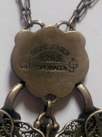 Georg Jensen Kette Jugendstil
