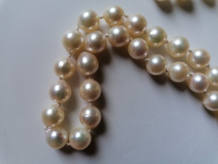 Perlencollier mit Schliesse 46 cm
