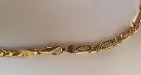 Ich bitte um Identifizierung dieser Goldkette mit Nugget Punze 14 C343