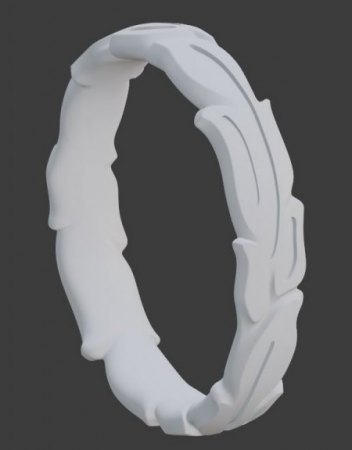 Weißgold 3D-Druck-Feinguss und Inlay