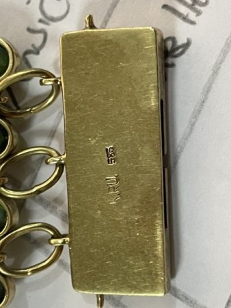 Schätzung / Infos Goldarmband mit Steinen