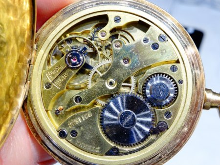 Große ETERNA-Taschenuhr - 585er - Wert?