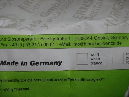 Ich suche geeignete Einbettmasse