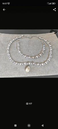 Vintage Strass Schmuck mit Kronen-Punze