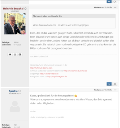 Lesbarkeit - Schriftgröße - Forumsname