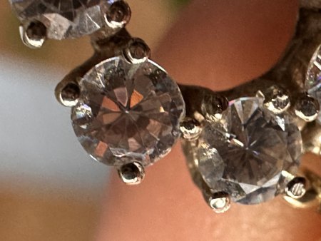 Kette mit Echte Steinen/Diamanten oder nicht? Punze LE