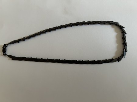 Silberkette nach Silber Bad schwarz
