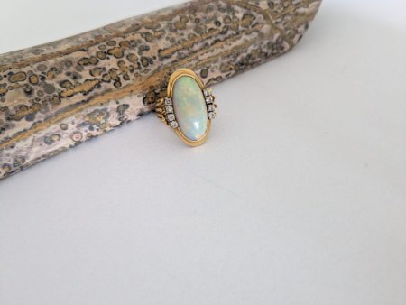 Erbstück Goldring Opal