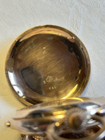 Taschenuhr Rosegold 585 mit Kette