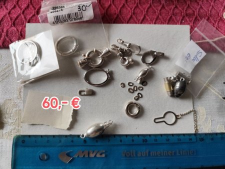 Silberverschlüsse abzugeben