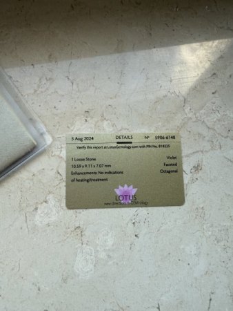 Vorstellung: Natürlicher violetter Spinell (5,75 ct) - Sri Lanka - Unbehandelt