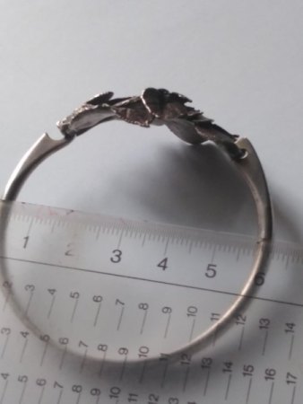 Armreif mit Blattmotiv Ehinger und Schwarz