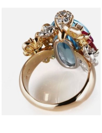 Unbekannter Hersteller gesucht – außergewöhnliches 750er Aquamarin-Diamant-Set (Ring & Ohrhänger) mit Meisterpunze