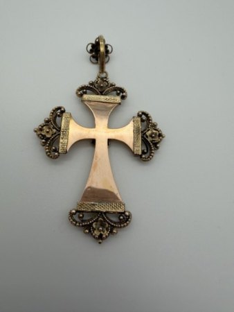 Antikes (?) Kreuz mit Rechnung - Alterseinschätzung und Verkaufswertbestimmung erbeten