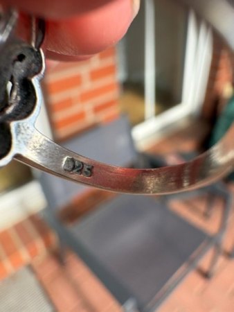 Damenring Sterling Silber mit Punze